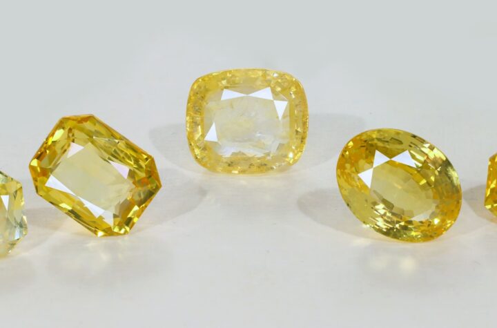 Yellow sapphire stone