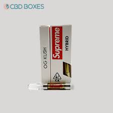 Supreme vape cartridge packaging